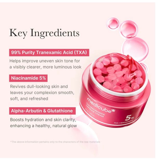 Medicube Clear & Glow Capsule Duo: TXA + Deep Vitamin C Capsule Creams