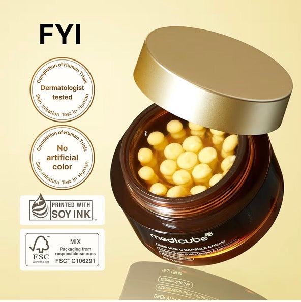Medicube Clear & Glow Capsule Duo: TXA + Deep Vitamin C Capsule Creams