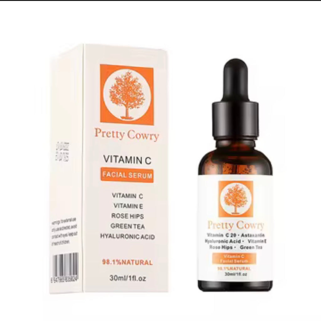 Pretty Cowry 20% Vitamin C Serum – Vitamin E + Niacinamide • Brightening • Firming • Radiance Boost (30 ml)