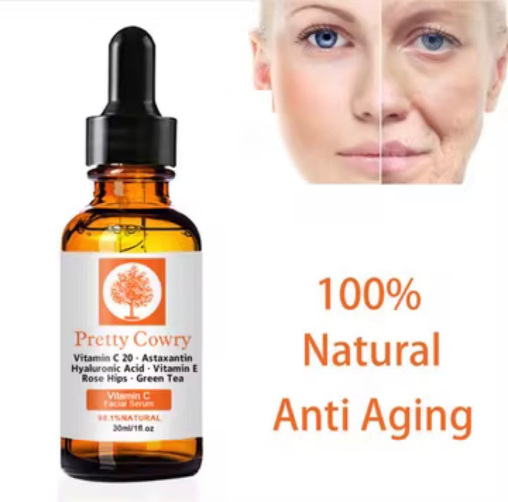 Pretty Cowry 20% Vitamin C Serum – Vitamin E + Niacinamide • Brightening • Firming • Radiance Boost (30 ml)