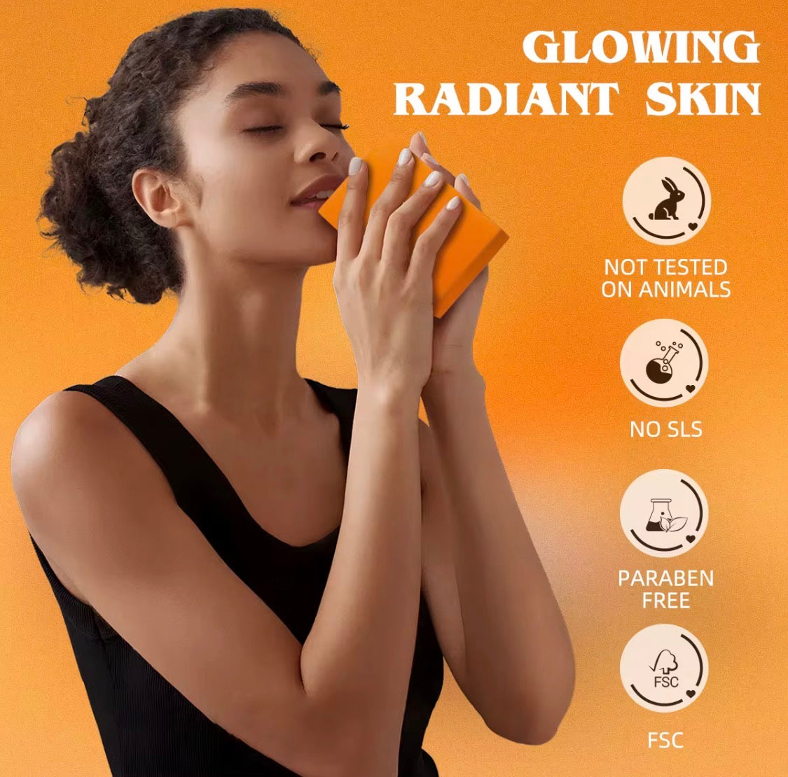 Natural Organic Papaya & Kojic Acid Brightening Soap – Dark Spot Lightening • Exfoliating • Even Tone (120 g)