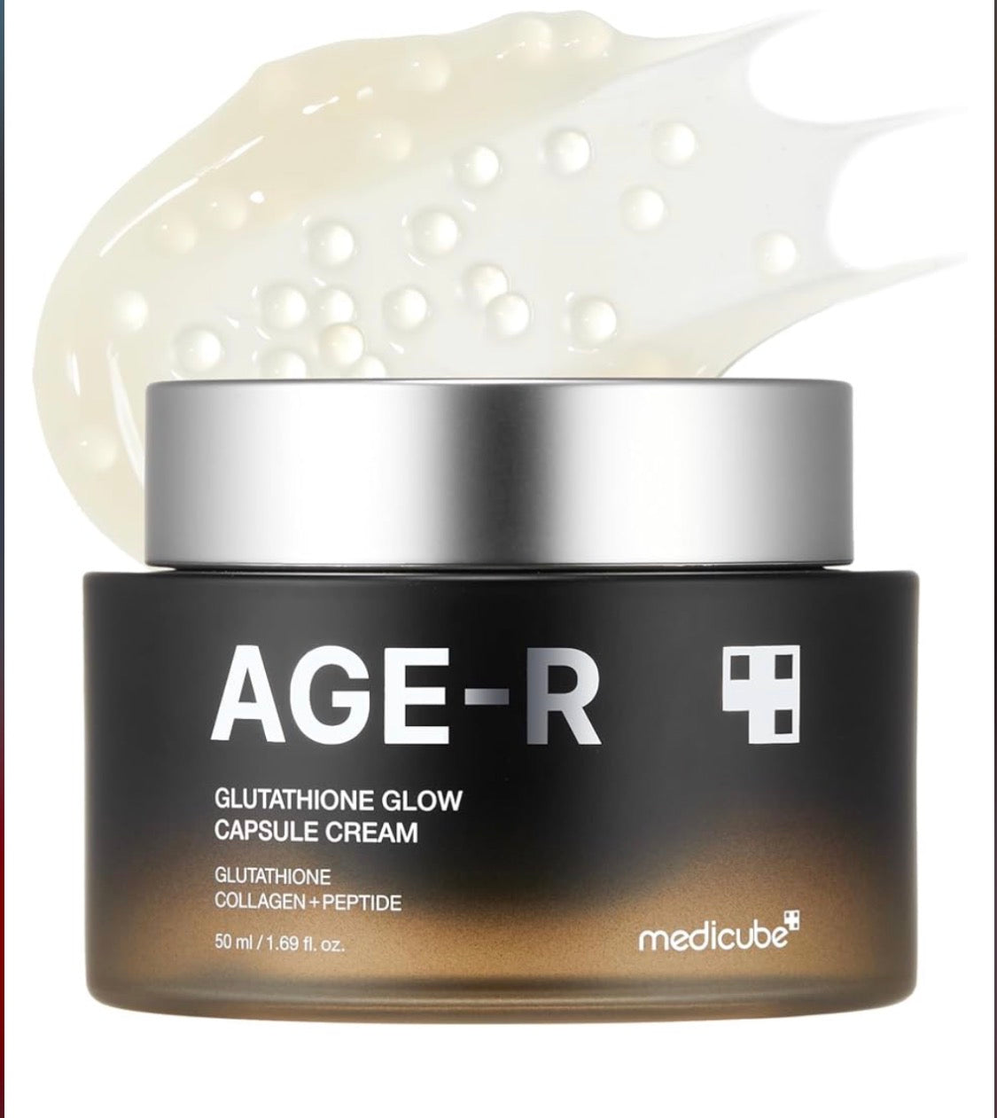 Medicube AGE-R Glutathione Glow Capsule Facial Cream - Instant Lifting Moisturizer - Collagen Peptide For Hydrating Glow Cream