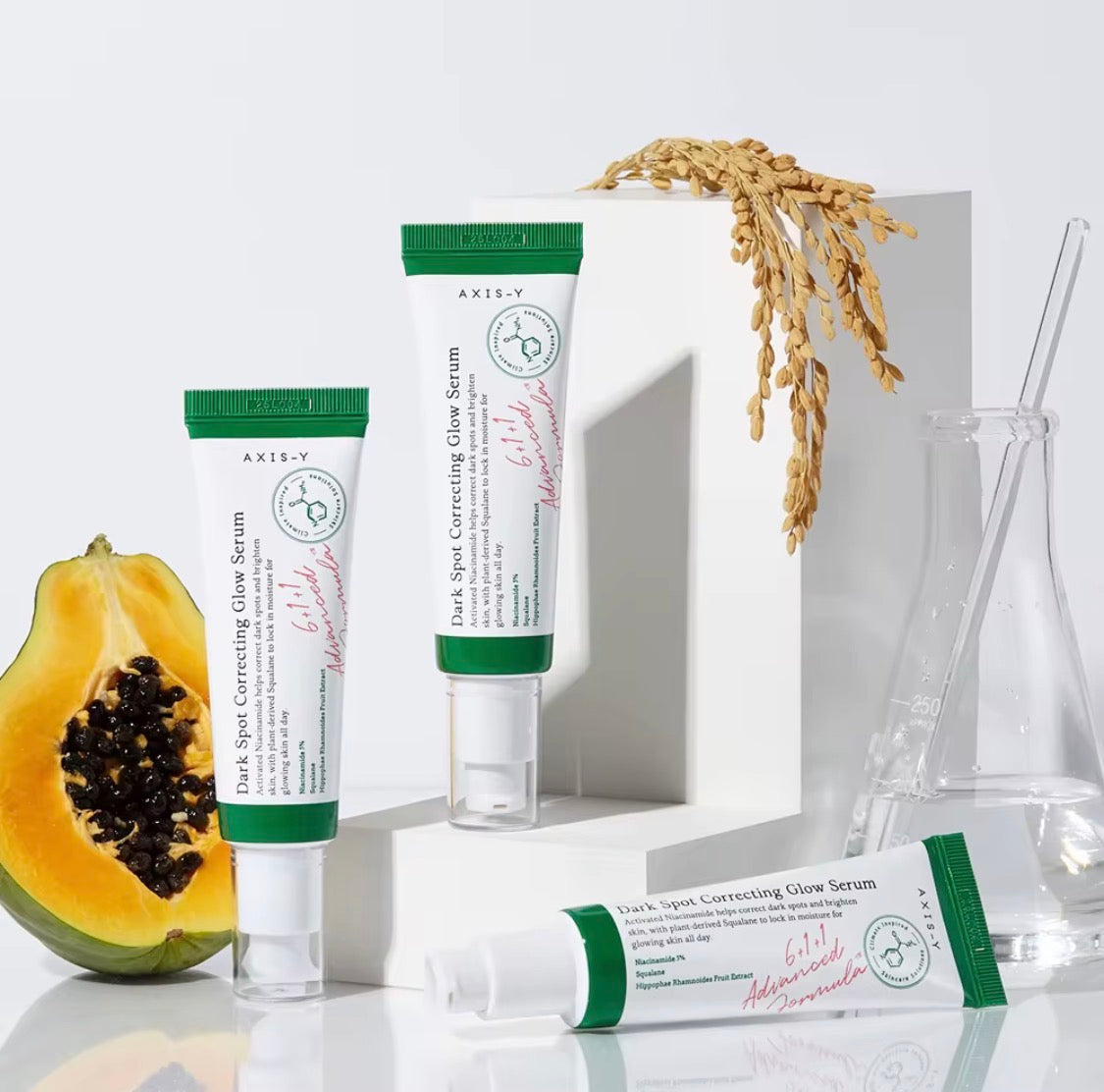 AXIS- Y Dark Spot Hyperpigmentation Cream made with Niacinamide and Papaya extract