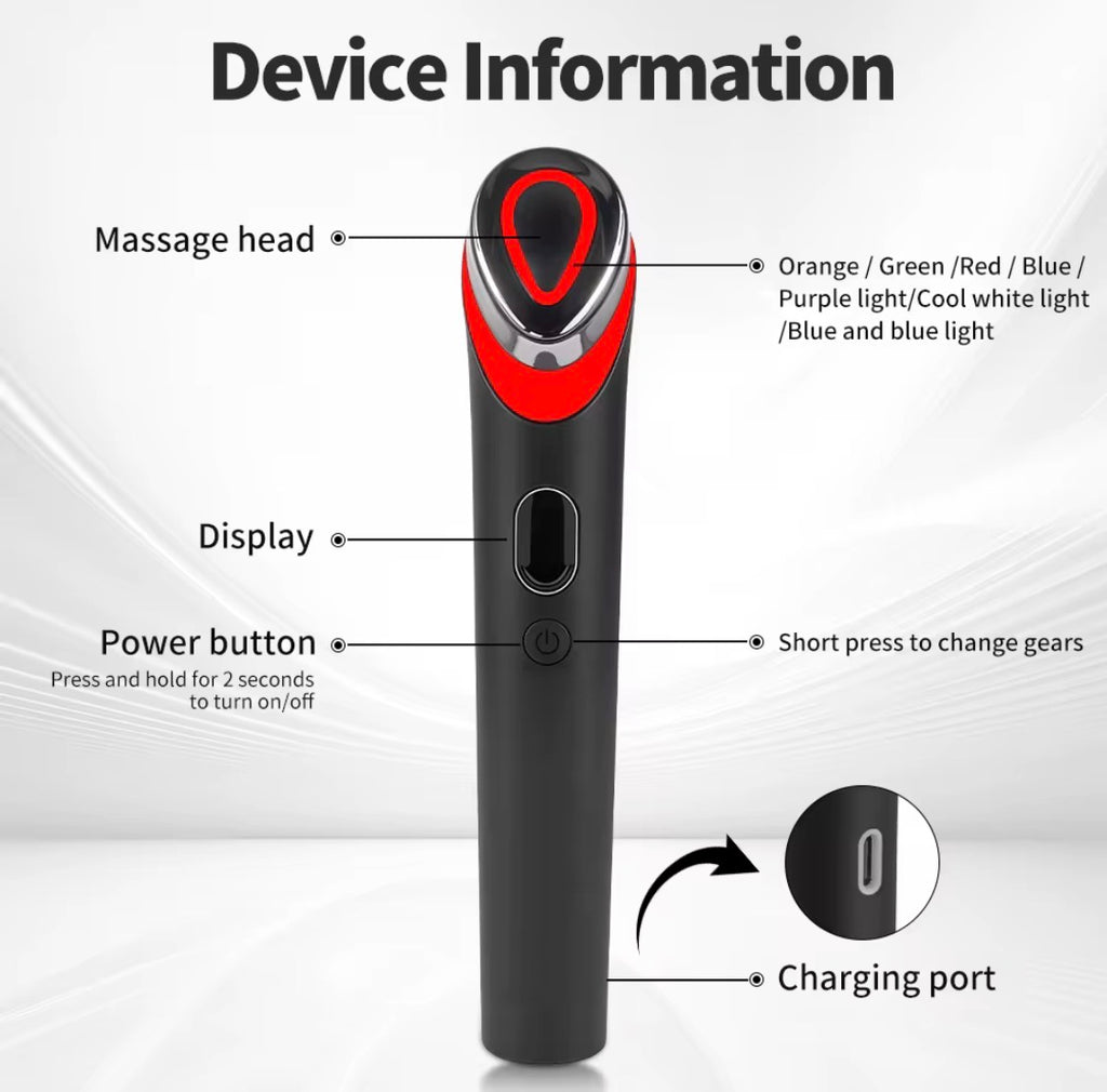 Galvanic Microcurrent Beauty Device with EMS | Face, Neck & Eye Lift