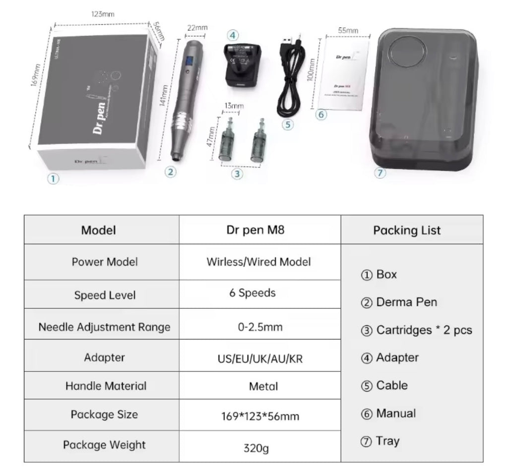 Dr. Pen M8 Original Purple Microneedling Pen