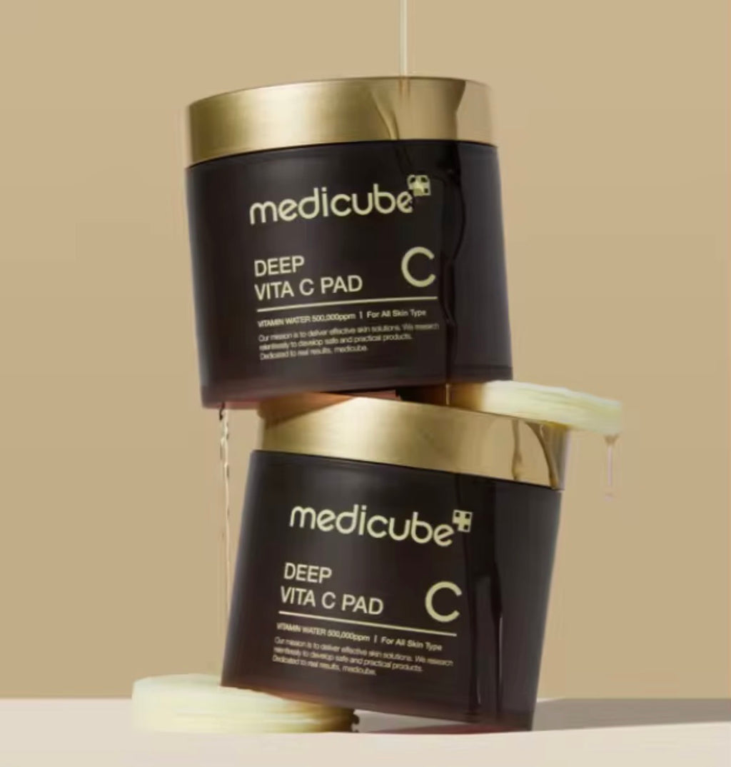 Medicube Deep Vita C Brightening Toner Pads – Vitamin C Glow • Tone Correction • Radiance Boost (70 Pads)