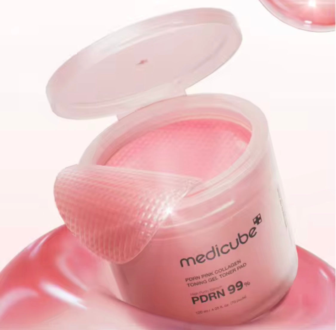 Medicube PDRN Pink Collagen Toning Gel Toner Pads (70 pcs)