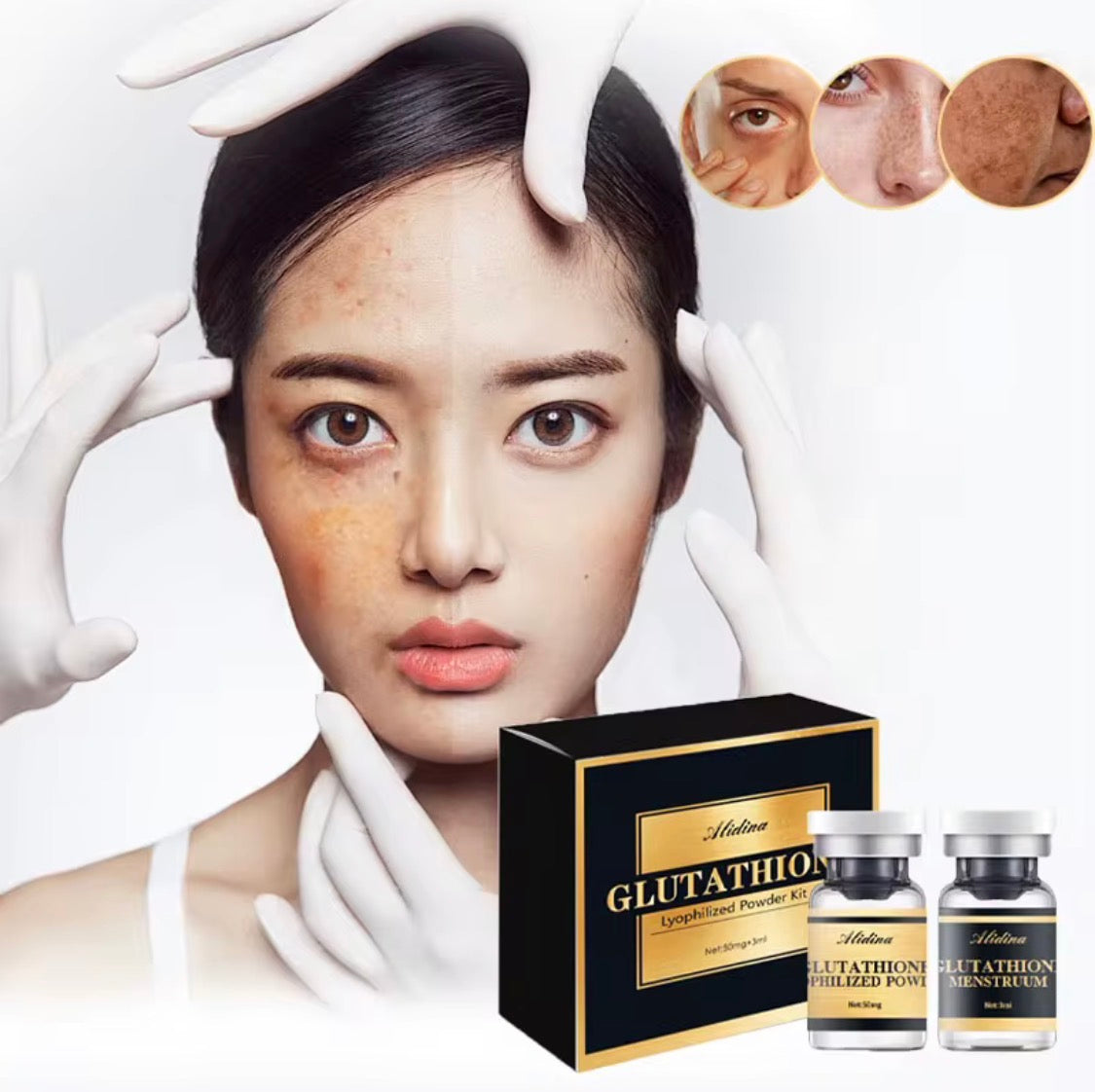 Glutathione Lyophilized Powder Glow Serum Kit
