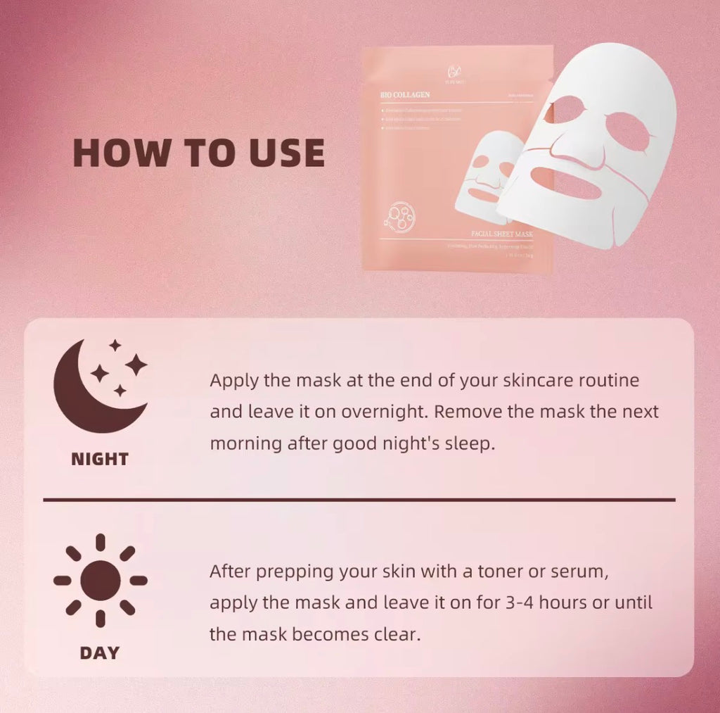 Hydrolyzed Collagen Korean Glass Skin Sheet Mask