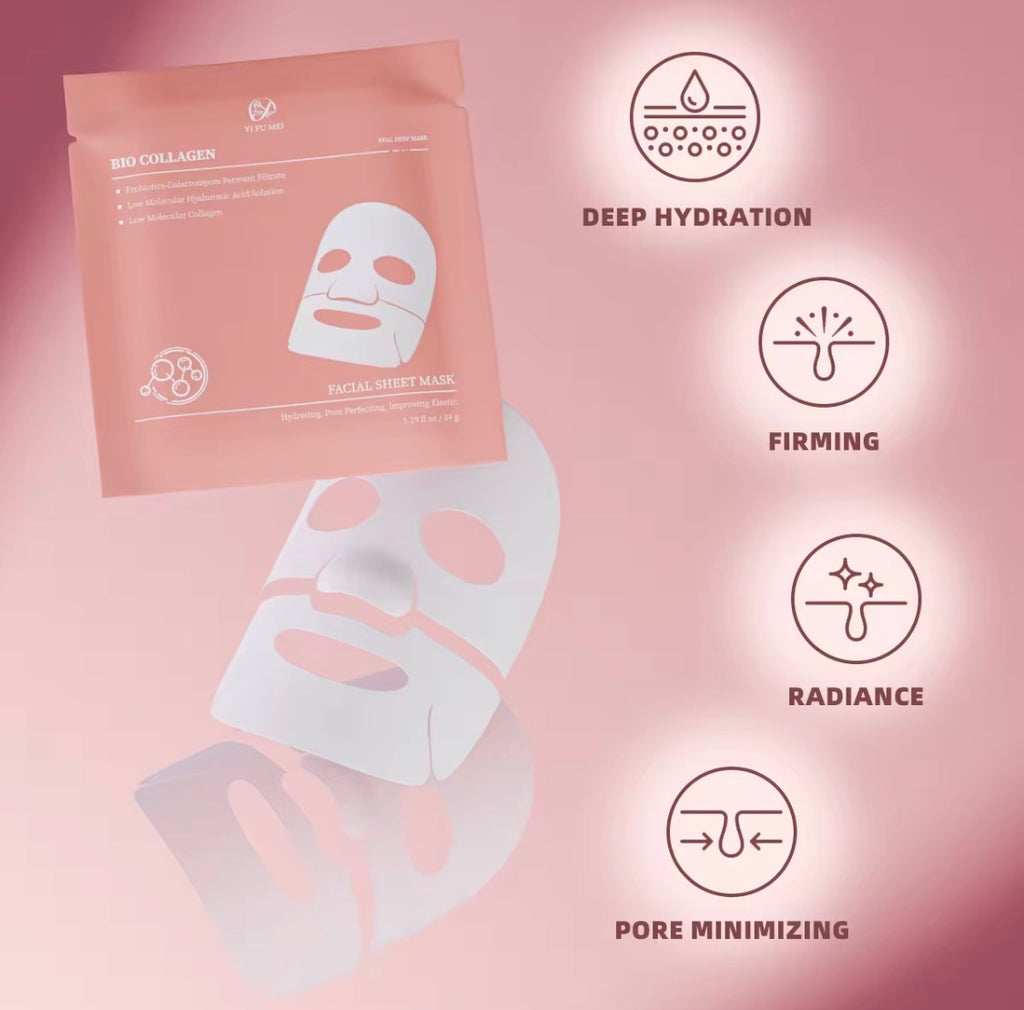 Hydrolyzed Collagen Korean Glass Skin Sheet Mask