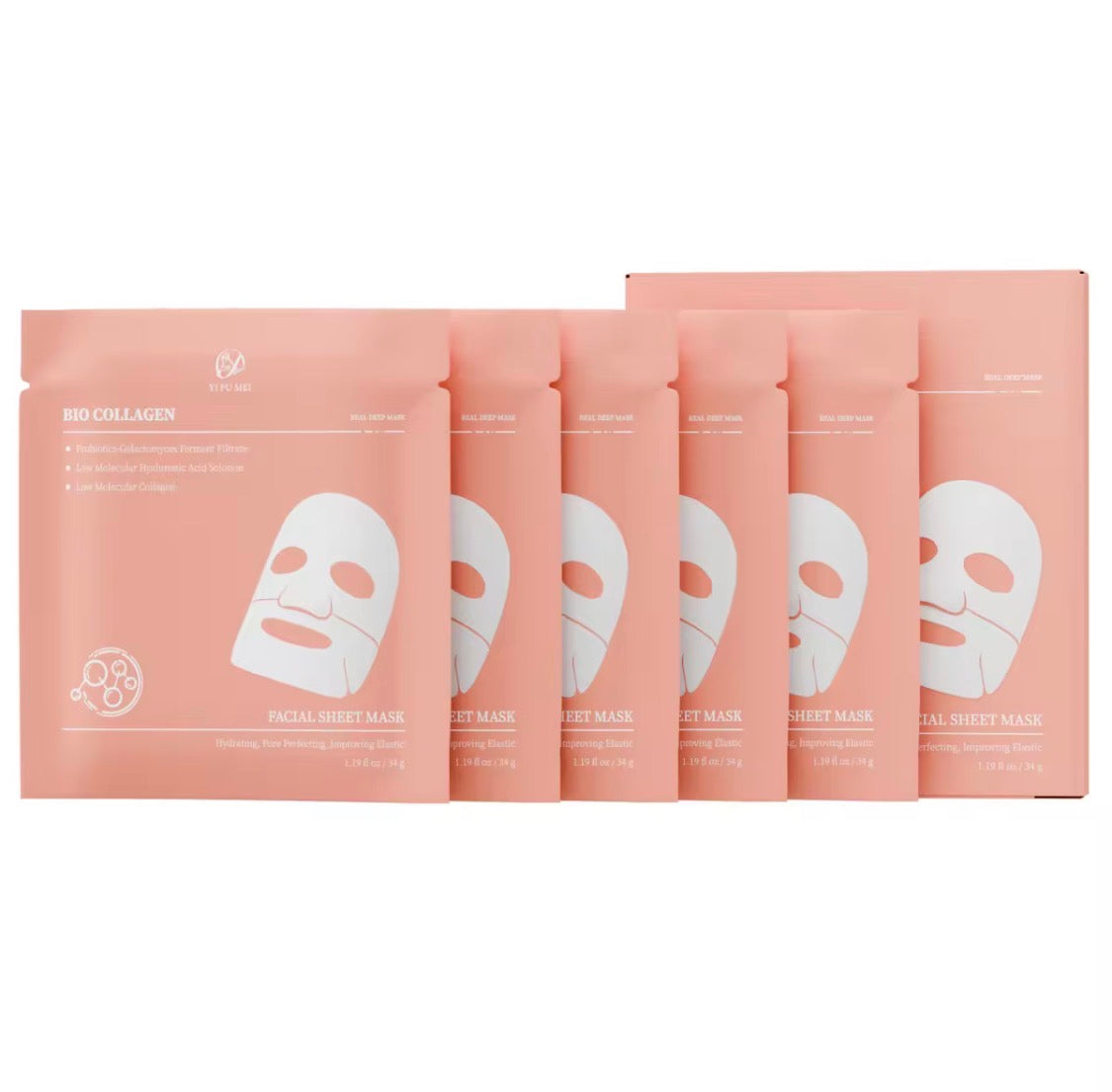 Hydrolyzed Collagen Korean Glass Skin Sheet Mask