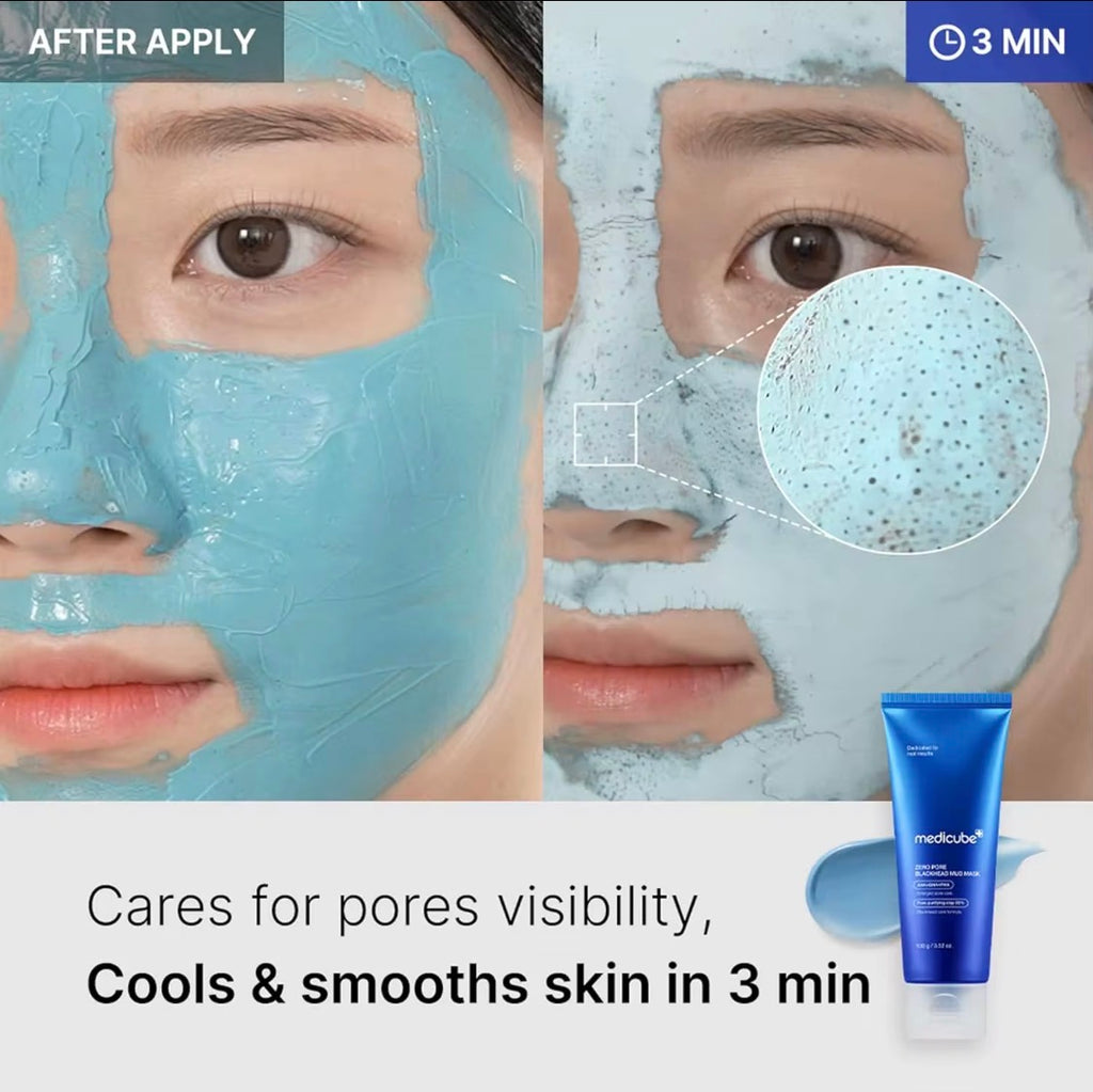 Medicube Pore & Collagen Care Mask Set - Blackhead Care • Pore Refining • Collagen Firming • Overnight Hydration