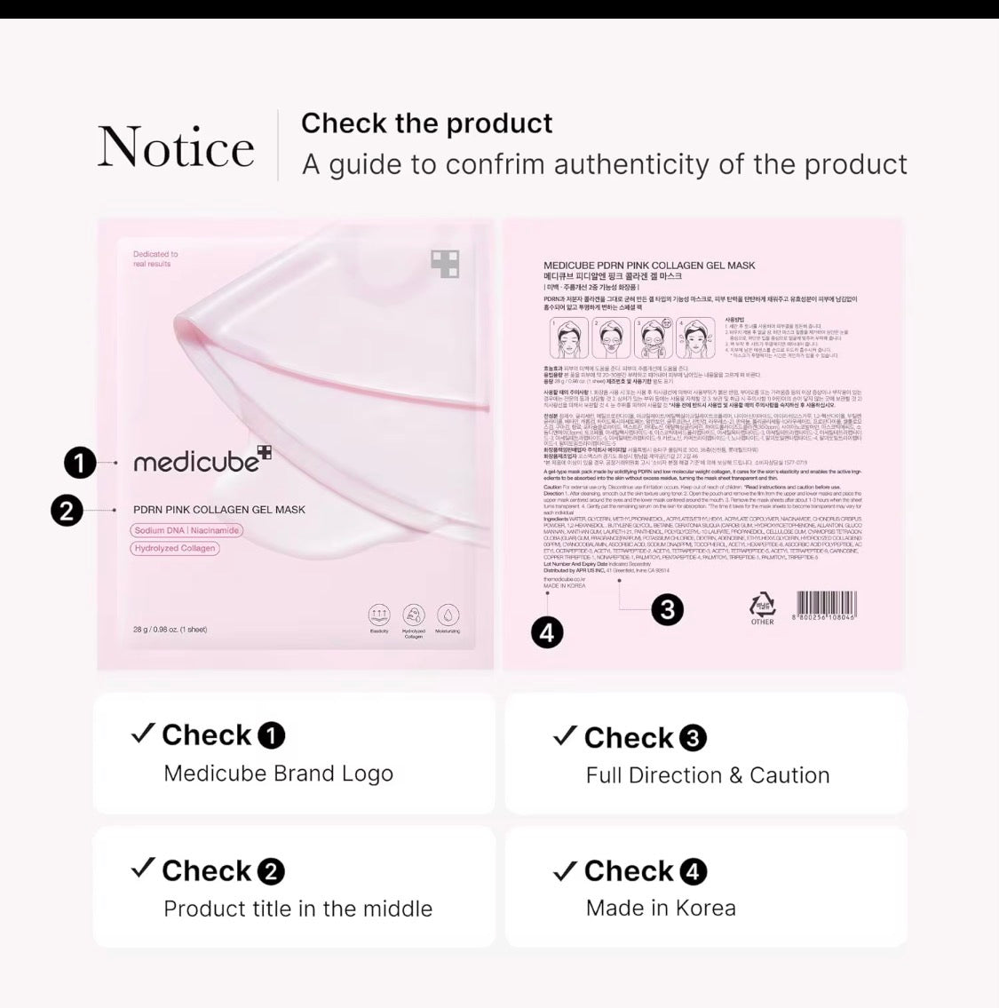 Medicube Salmon DNA PDRN Pink Collagen Jelly Gel Mask