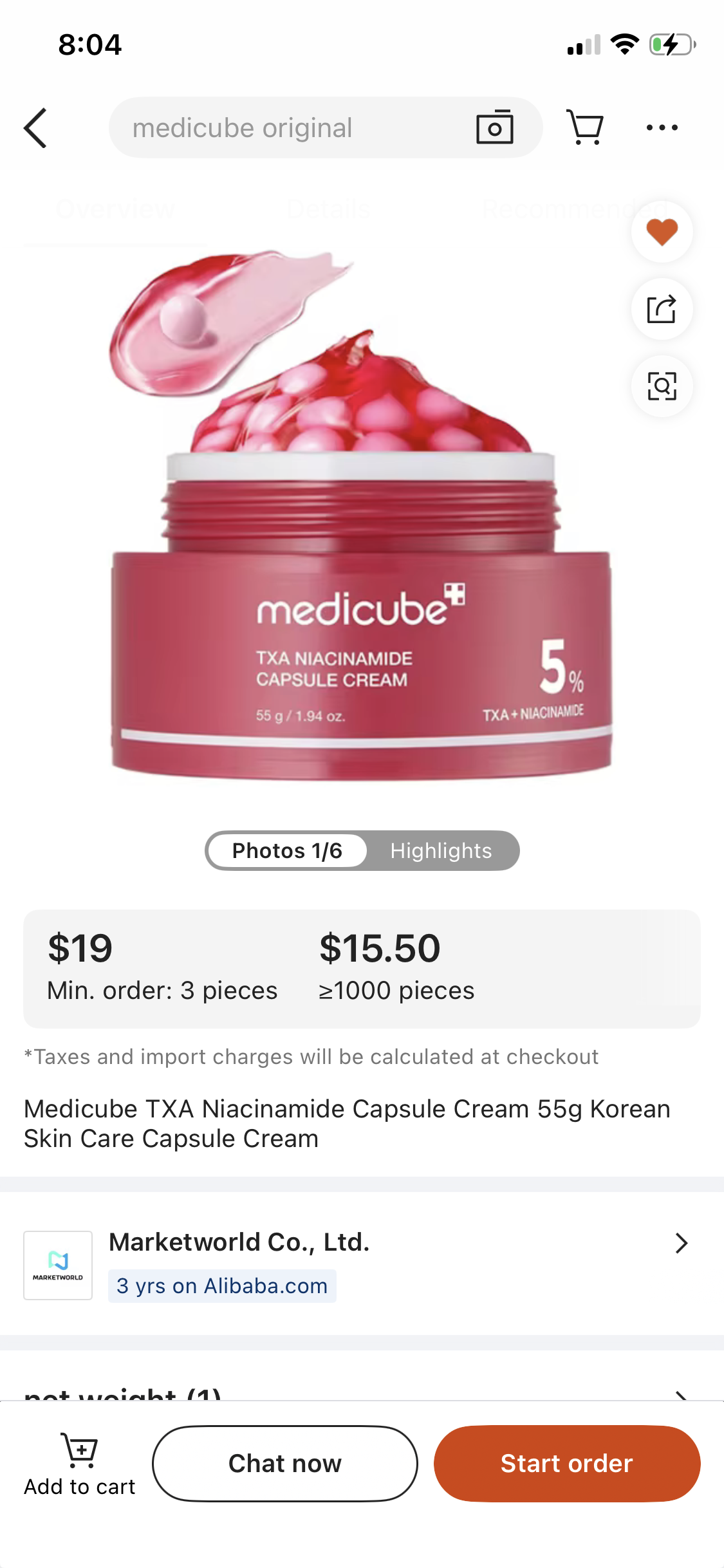 Medicube TXA Niacinamide Capsule Cream 5%