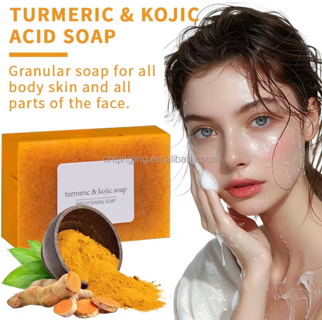 Organic Turmeric & Kojic Acid Brightening Soap