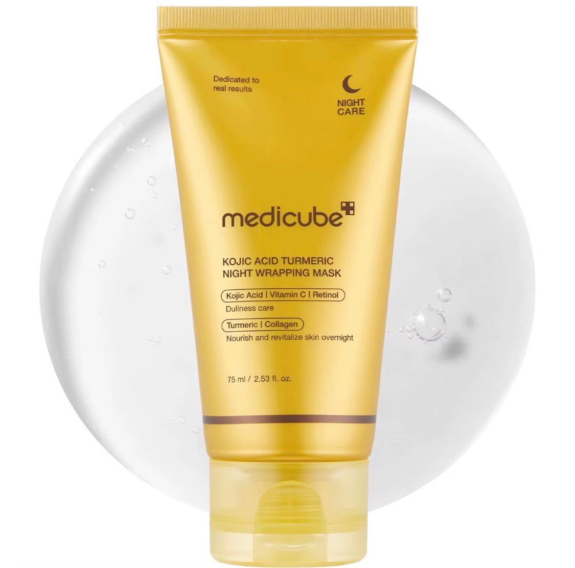 Medicube Kojic Acid Turmeric Overnight Peel-Off Mask – Brightening & Glow Care