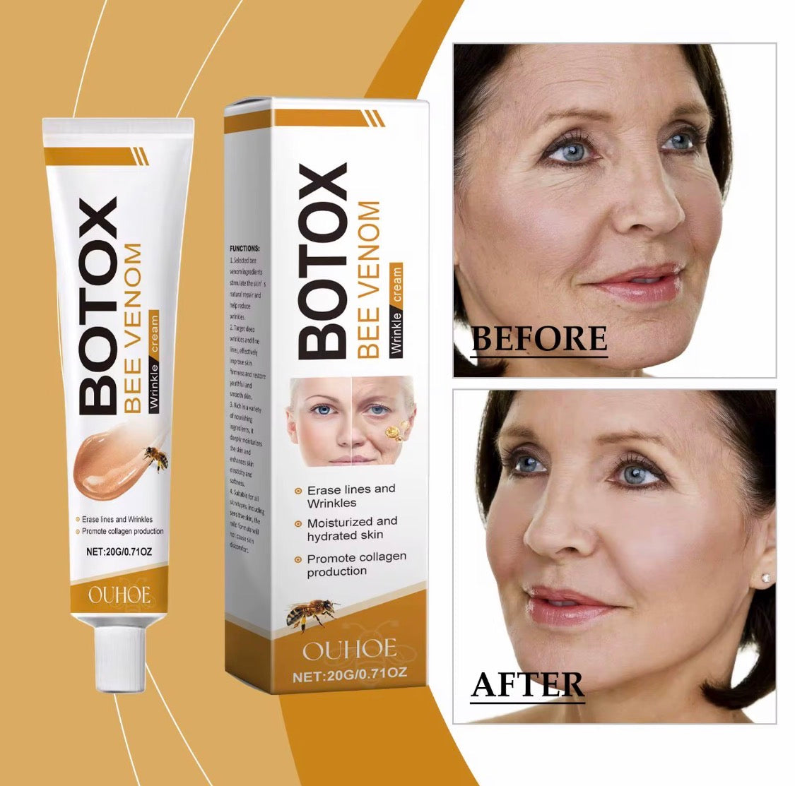 Bee Venom Anti-Wrinkle Cream & Firming Serum Stick