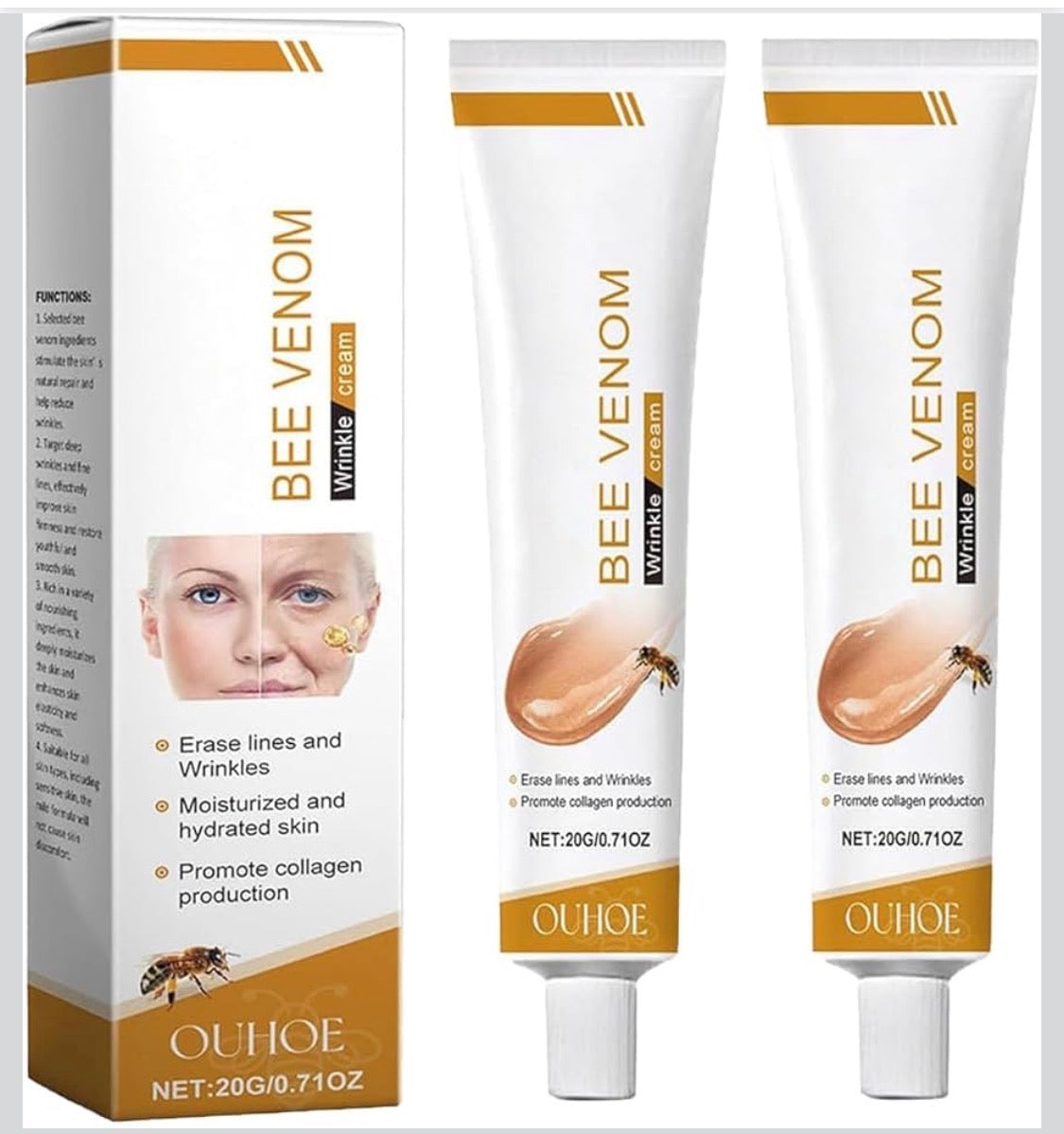 Bee Venom Anti-Wrinkle Cream & Firming Serum Stick