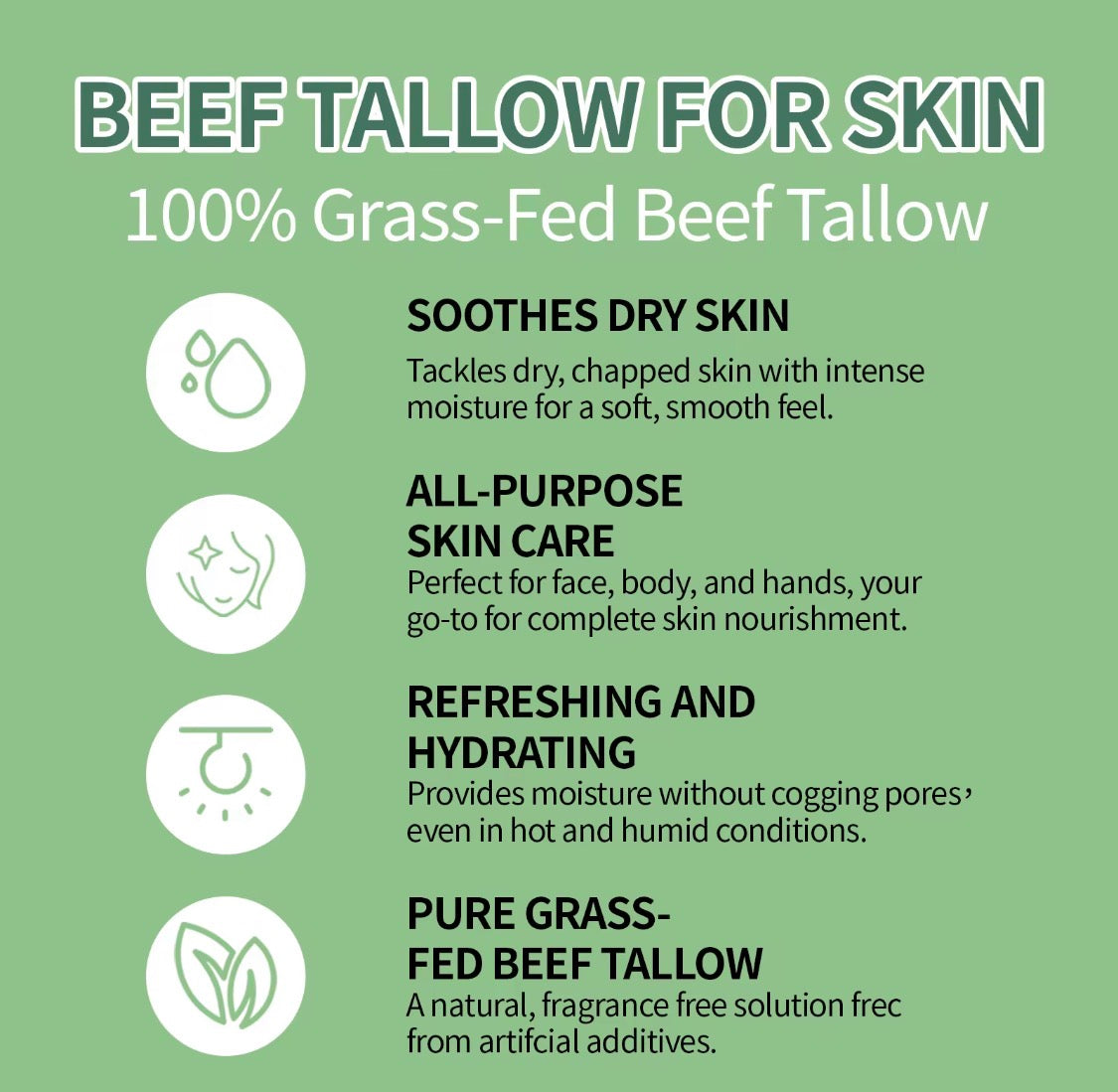 Beef Tallow Cream – 4 oz (113 g)