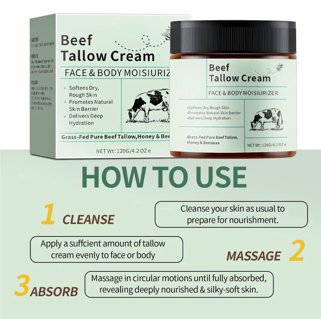 Beef Tallow Cream – 4 oz (113 g)