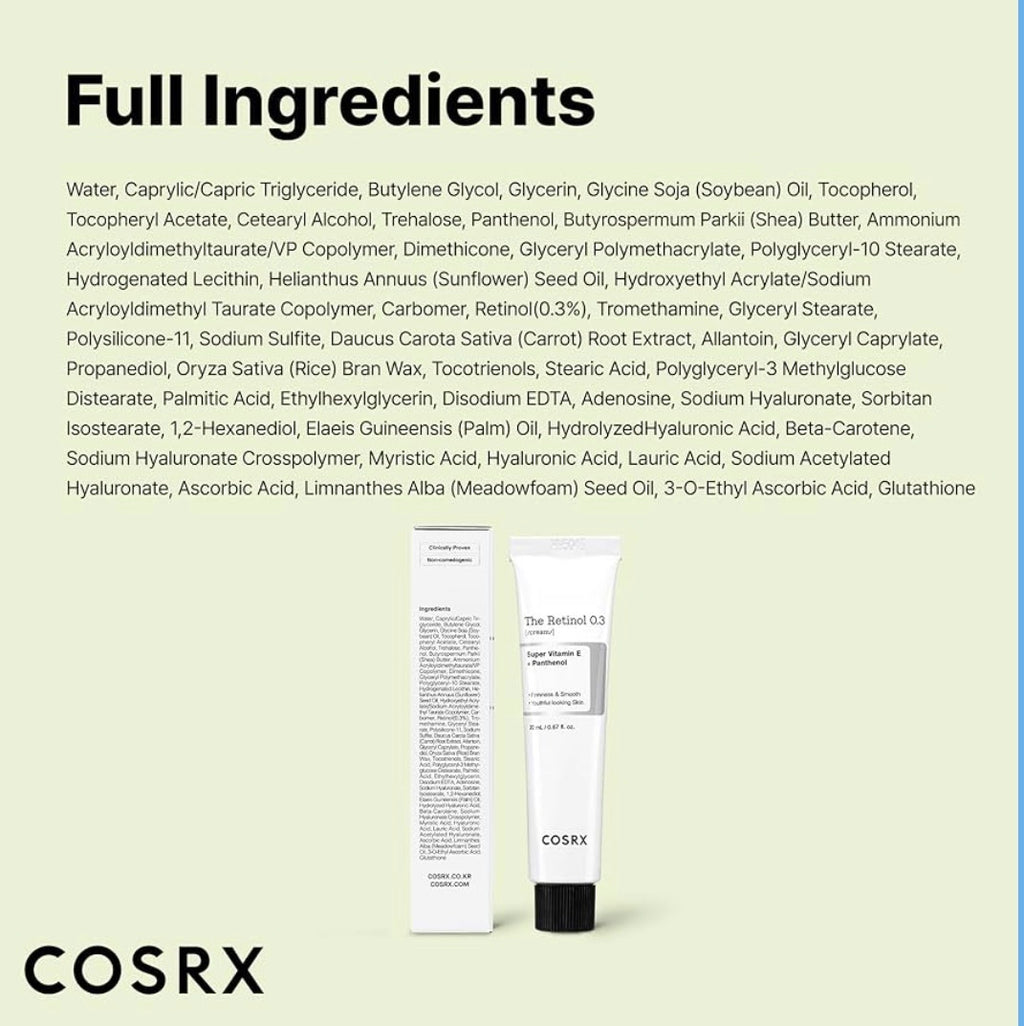 COSRX 0.3% PURE Retinol Cream