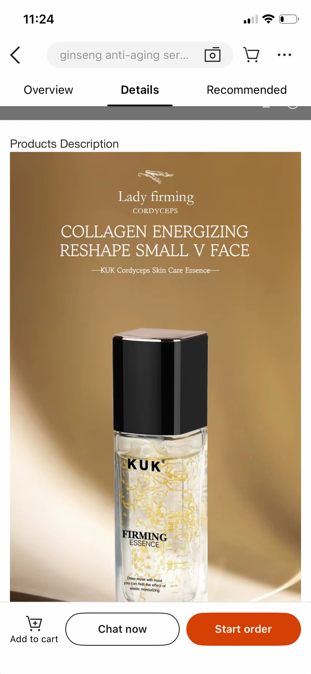 KUK Cordyceps Peptide Facial Serum – Firming, Hydration, Anti‑Wrinkle & Revitalizing Skin Booster (30 ml)