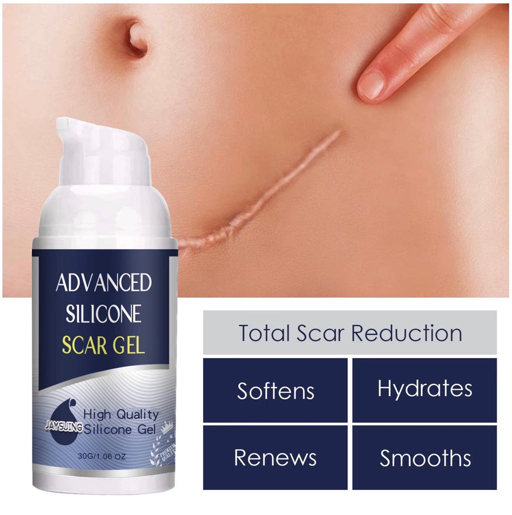 Medical‑Grade Silicone Scar Gel – Keloid, Hypertrophic Scar & Stretch Mark Smoothing Gel (30g)