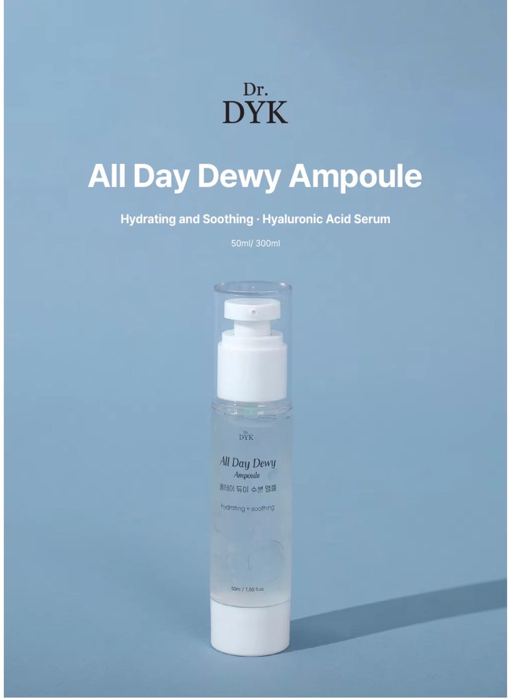 Dr. DYK Hyaluronic Acid with Centella Cica
