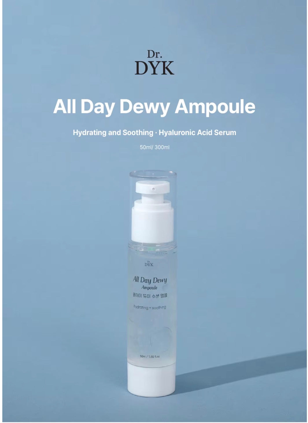 Dr. DYK Hyaluronic Acid with Centella Cica
