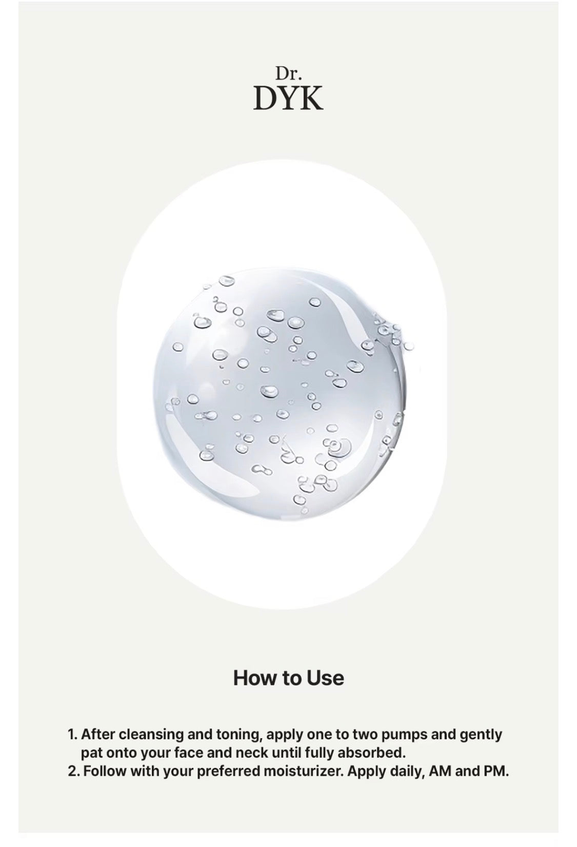 Dr. DYK Hyaluronic Acid with Centella Cica