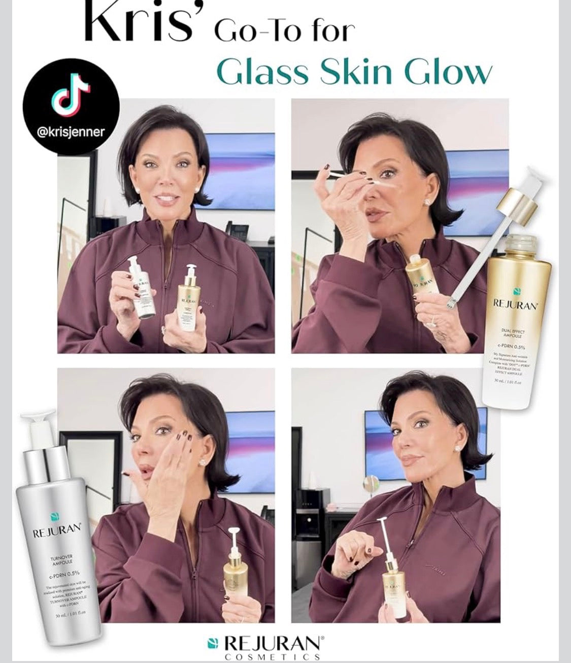 REJURAN® Turnover Ampoule, c‑PDRN® Original Salmon DNA PDRN - Face Serum for Rejuvenation, Firming, Hydration &amp; Youthful Glow