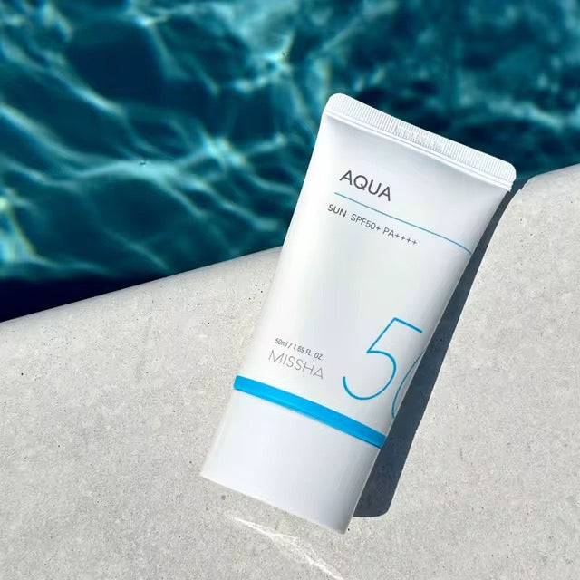 All Around Safe Block Aqua Sun SPF 50+ PA++++ – Mineral Sunscreen with No White Cast (50 ml)